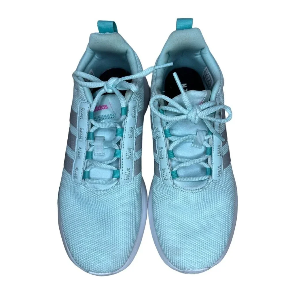 Adidas Women's Lite Racer TR 21 K Mint Green Size 6.5 - Picture 3 of 8